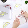 Vyuwast Set of 12 Geometry Triangles, Drawing Triangle Protractor, 2