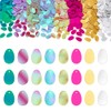 PH PandaHall 1200pcs 8 Colors Large Sequins Pendants Oval Egg-Shaped