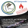 Crisalide® Gasschlauch-Set mit variabler Kalibrierung und Schraubenschlüssel – 1,5 m