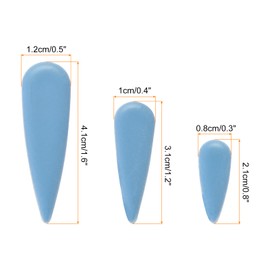 MECCANIXITY Petal Mosaic Tiles for Crafts 100g Tear Drop Porcelain Mosaic Tiles for Mosaic Art Projects and Outdoor Decorations Sky Blue