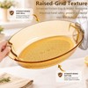 2 Glass Baking Dishes for Oven, Freezer-to-Oven Safe, 13.6x8.3in 11.6x6.7in