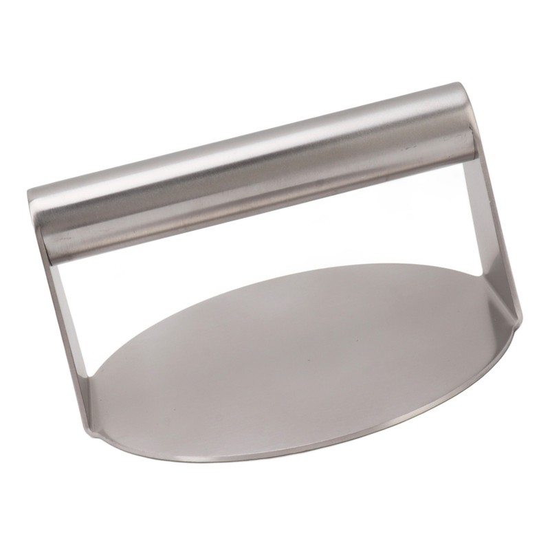Stainless Steel Burger Press Professional Manual Adjustable Prevents Stick Grill