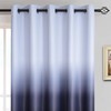 Yakamok 63 Inch Long Ombre Curtains,Thermal Insulated Light Blocking Greyish