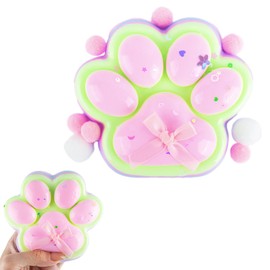 AYNKH FuFu Cat's Paw Squishy, Super Big Cat's Paw Squishy Toys, Taba Squishies,Improve Concentration, Reduce Stress, Kids, Teens and Adults,Gift (Rainbow Colours)