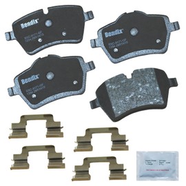 Bendix Premium Copper Free CFC1204 Ceramic Brake Pad (with Installation Hardware Front)