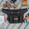 Tourbon Leather Utility Tool Belt Pouch 8 Pockets Tools Holster