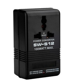 Voltage Converter 110V to 220V Step-Up & Step-Down Power Two-Way Conversion Voltage Converter Transformer for Travel, RV, and Camping(Black, 100W)