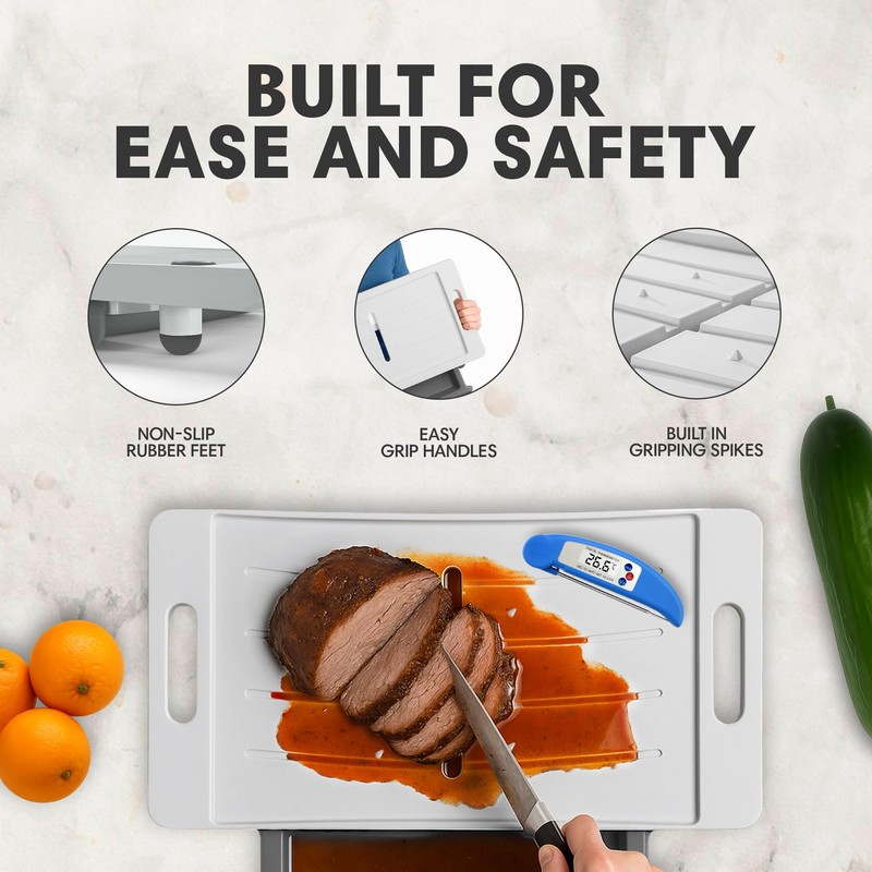 XL Deluxe Meal Prep System Cutting Board - Large Carving