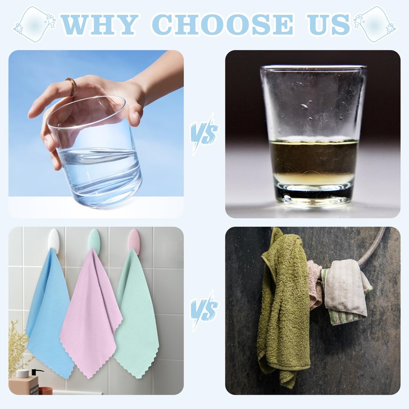 10Pcs Fish Scale Cloth, 30 * 40cm Microfibre Cleaning Cloths,