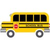 CafePress School Bus Sticker Square Bumper Sticker Car Decal