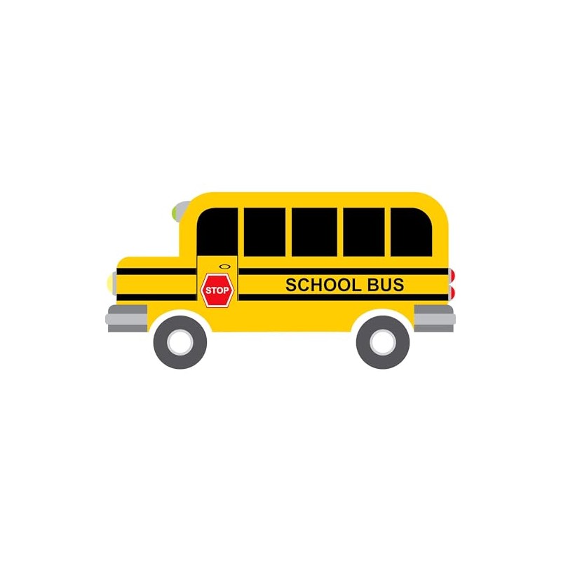 CafePress School Bus Sticker Square Bumper Sticker Car Decal