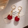 Snake Earrings for Women Red Sparkly Crystal Animal Dangling Earrings
