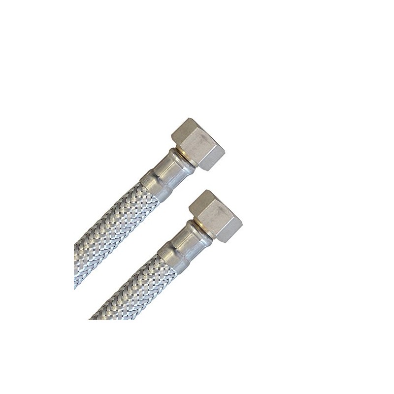 Reinforced hose 3/8 inch nut x 3/8 inch nut, flexible