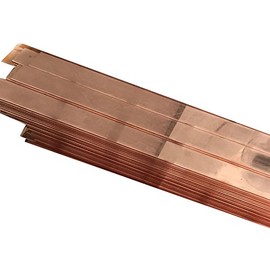 4pcs 99% Copper T2 Cu Metal Flat Bar Plate 1.5mm x 10mm x 250mm