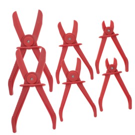 Anneome 6pcs Car Hose Clamp Pliers Tubing Shut Off and Pinch Pliers for Auto Repair One Hand Operation Durable Grip for Fuel Brake and Heater Lines