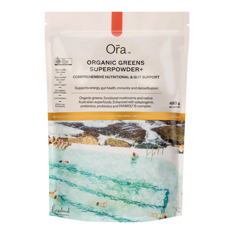 Ora Organic Greens Superpowder+, 7 x 8g Sachets