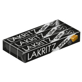 Perfetti Van Melle Licorice Toffee chews - Pack of 3 rows/ 3x 41g