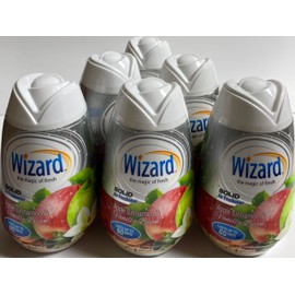 Wizard The Magic of Fresh gel Air Freshener, solid air freshener 7.8 oz Apple cinnamon/vanilla bean (Pack of 6)
