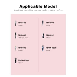 Mellbree Charger Cable for Hatteker 1.5M 2 Pack, Shaver Charger Cable Compatible with Hatteker RFC-588 RFC-598 RFC-690 RFC-692 RFC-696 RSCX-9598 RSCX-7568