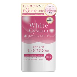 BeWave L-Cystine L-Cystine Elecystine Supplement, 180 Tablets, 3 Month Supplement, 5,400 mg High Formulation, Vitamin C, Hyaluronic Acid, Hair, Nails, Beauty Care, White Cystina