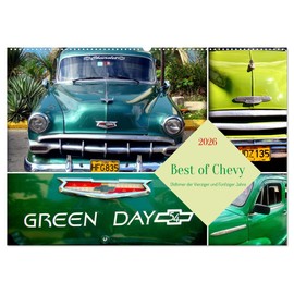 Best of Chevy - Oldtimer der Vierziger und Fünfziger Jahre (Wandkalender 2026 DIN A2 quer), CALVENDO Monatskalender