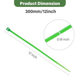 12 Inch Zip Ties Heavy Duty (Pack of 100), Zip Ties with 100lbs Tensile Strength, Self-Locking Adjustable Cable Ties, UV Resistant Indoor and Outdoor Zip Tie for Home, Office
