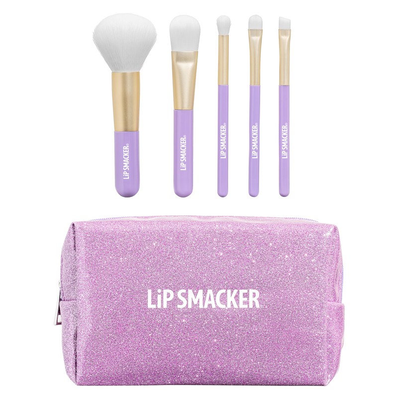 Lip Smacker Holiday Makeup Brush Set, Set of Six Makeup
