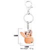 DUOWEI Cute Acrylic Yorkshire Terrier Keyring Puppy Pets Key Ring