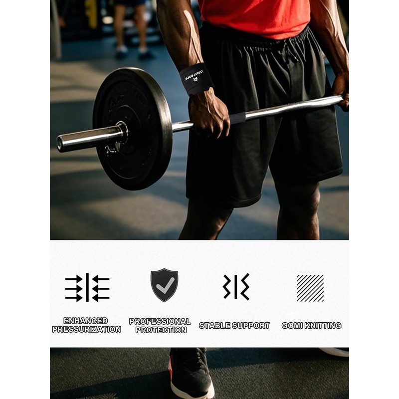 CRAZYROPE Weight Lifting Wrist Straps for Men Heavy Duty Training