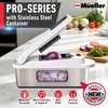 Mueller Pro-Series 10-in-1, 8 Blade Stainless Steel Multi Vegetable Chopper