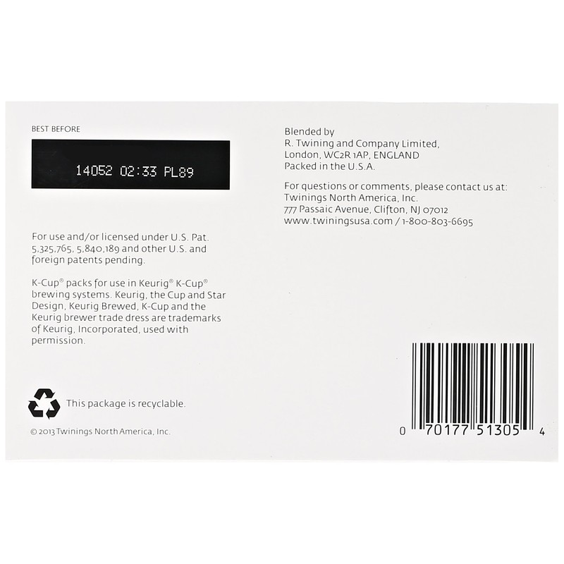 Twinings Tea Earl Grey Tea, K-cup, 12 ct