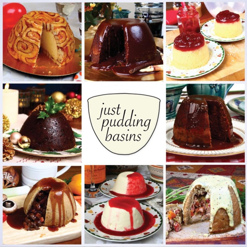 Just Pudding Basins 4 Pint Large Bowl with Lid for