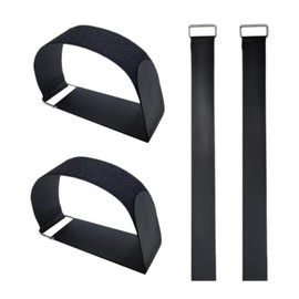 Vaveren Rowing Machine Foot Straps Replacement Lightweight Under Desk Elliptical Foot Straps for Sports Workout Gym Fitness Equipment, 2 Pairs