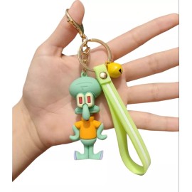 KH Llavero Caricatura Bob Esponja 3d Gancho Accesorio Cascabel