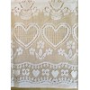 Fine Lace Apron with Hearts and Flower Pattern. Adult Size