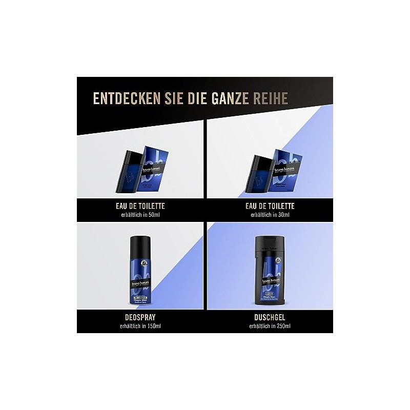 bruno banani K√∂rperspray Magic Man, Herrenduft, 150 ml, Fl√ºssigkeit, Weihrauch
