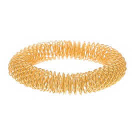 Baluue Metal Wrist Massage Ring Acupressure Therapy Jewelry for Women and Girls Adjustable Size Wellness Accessory for Yoga and Fitness