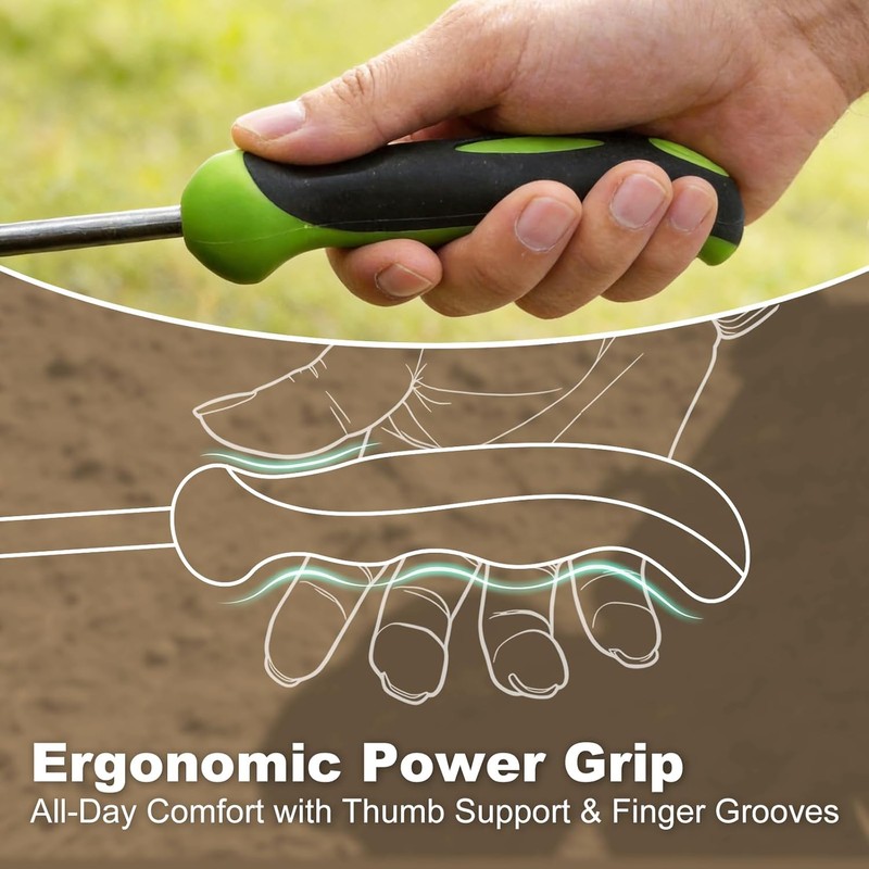 Heavy-Duty Stainless Steel Hand Weeder Puller Tool with Ergonomic Handle