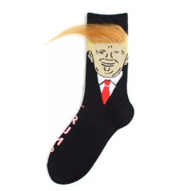 President Trump Hair Socks - MAGA Make America Great Again - Cotton Poly Blend