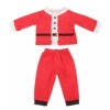 Justaskjoyce Holiday Pajama's, Red & White with Belt, Holiday Santa,