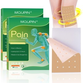 Pain Patches Heat Patches Larger Size 48 PCS, Pain Plaster 12 Hours Long-Lasting for Back Knee Joint Muscle Neck Shoulder Pain, 9 * 12cm