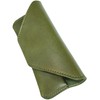 BlissLeather Glasses Case, Luxury Genuine Leather, Made in Japan, green