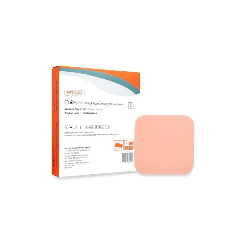 MedVance Apósito de espuma hidrofílica no adhesiva e impermeable PHMB