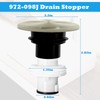 Sthovd 972-098J Brushed Nickel Plumbing-Equipment for Bathroom Drain Sink Stopper