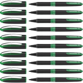 Schneider One Sign 183604 Rollerball Pen Indelible Line Width 1.0 mm Green Pack of 10