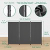 Helios&Hestia 3-Panel 6 ft Tall Indoor Folding Room Divider, Portable