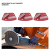 3Pcs Diamond Grinding Shoes 30 Grits Trapezoid Concrete Floor Cutting