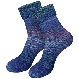 Dunaro Women’s and Men’s 2 Pairs Knitted Norwegian Socks, Wool Socks, Winter Socks, Cuddly Warm - 39-42