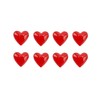 CGB Giftware | Pack of 8 Red Glass Heart Decorations