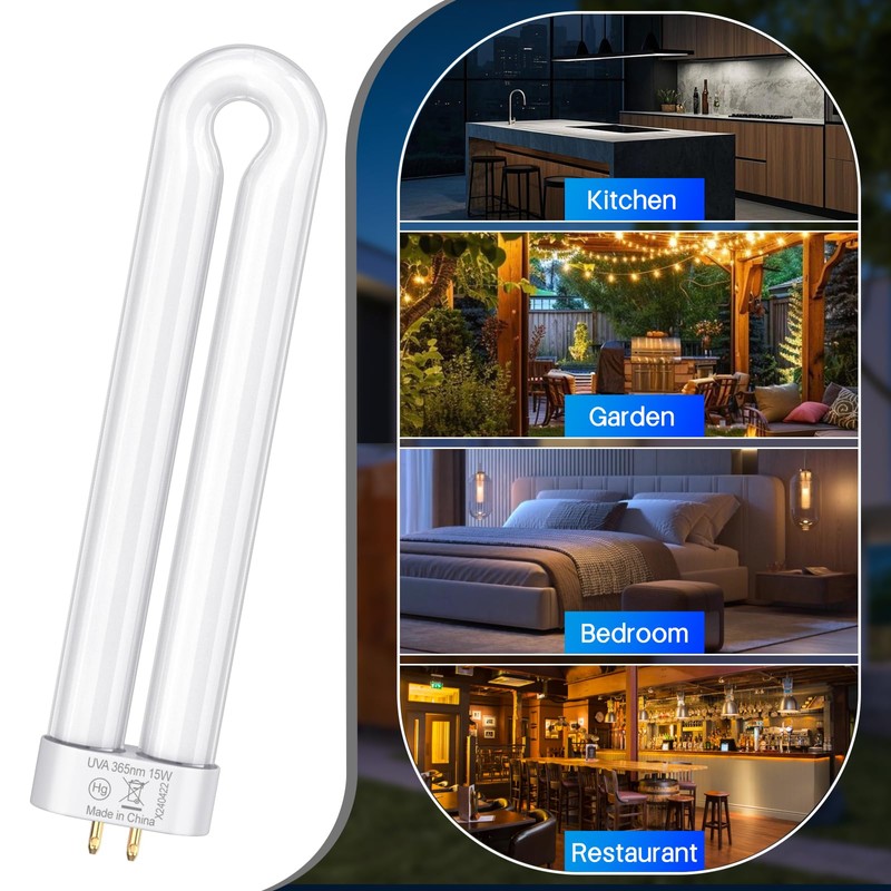 Klahaite Replacement Light Bulb Bug Zapper 15W Bug Light Bulbs
